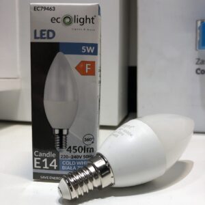 Żarówka LED E14 C37 5W 6000K