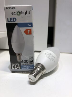 Żarówka LED E14 C37 7W 6000K
