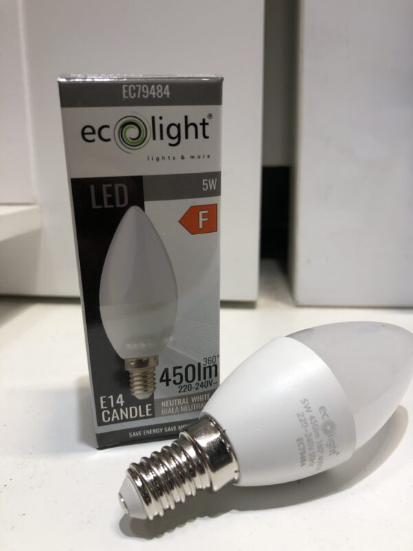 Żarówka LED E14 C37 5W 4000K