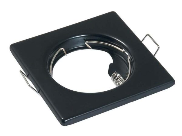 Oprawa halogenowa GU10 czarna kwadratowa