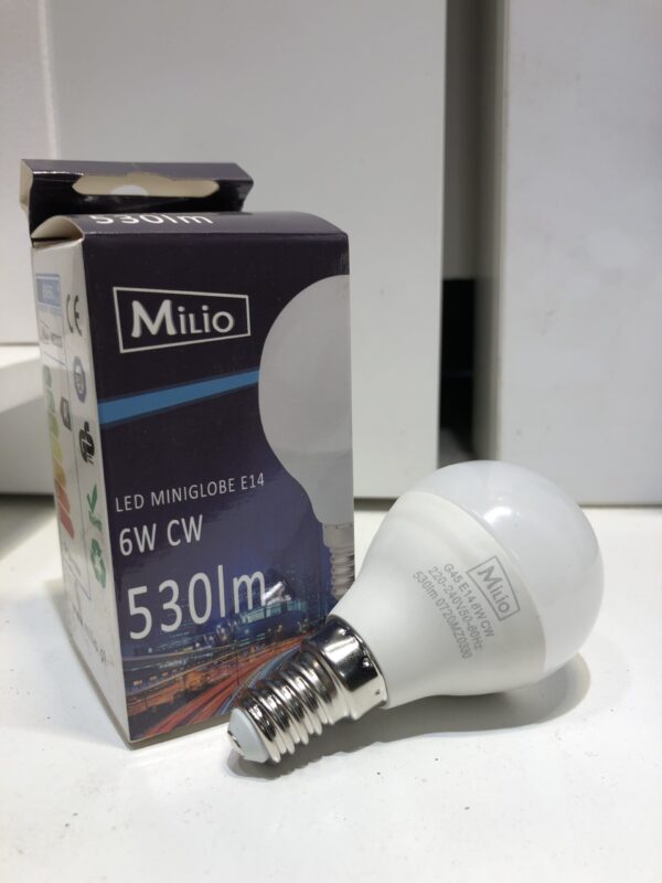 Żarówka LED E14 G45 6W 6000K