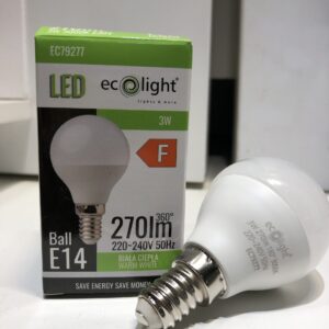 Żarówka LED E14 G45 3W 3000K