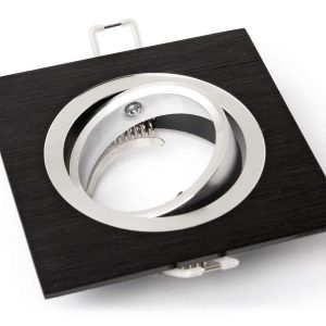 Oprawa halogenowa LED - ruchoma - czarna - GU10, MR16