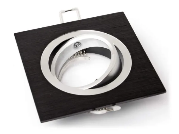 Oprawa halogenowa LED - ruchoma - czarna - GU10, MR16