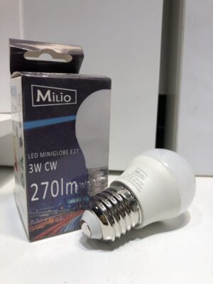 Żarówka LED E27 G45 3W 6000K
