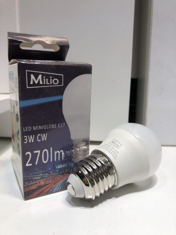 Żarówka LED E27 G45 3W 6000K