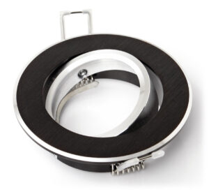 Oprawa halogenowa GU10 ruchoma z aluminium - Czarny szczotkowany