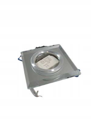 Oprawa halogenowa podtynkowa szklana podświetlana LED Lumo 3W