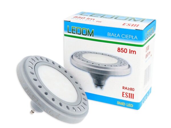 Żarówka AR111 GU10 9W 3000K ciepła 850lm 230V