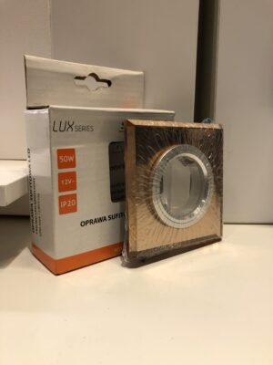 Oprawa sufitowa kwadrat LUXSERIES bursztyn