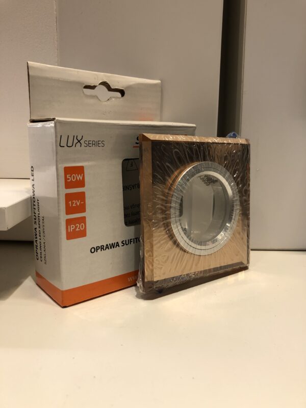 Oprawa sufitowa kwadrat LUXSERIES bursztyn