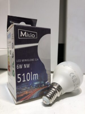 Żarówka LED E14 G45 6W 4000K
