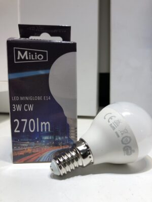 Żarówka LED E14 G45 3W 6000K