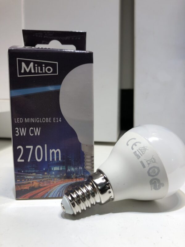 da5c16b240b80e351f8afb027bc1d47b Żarówka LED E14 G45 3W 6000K