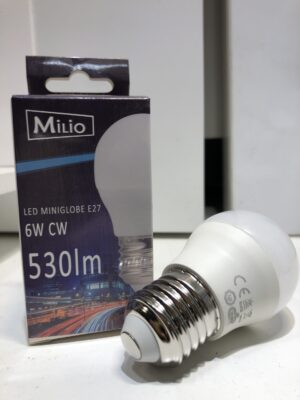 Żarówka LED E27 G45 6W 6000K