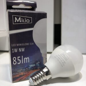 Żarówka LED E14 G45 1W 4000K