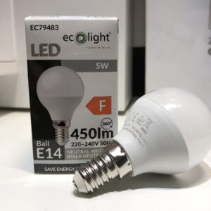 Żarówka LED E14 G45 5W 4000K