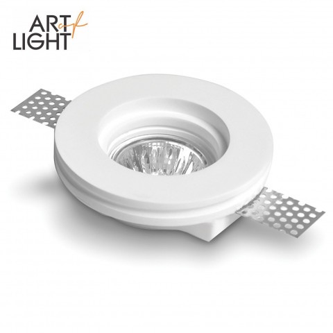 Oprawa gipsowa podtynkowa Vista GU10 okrągła