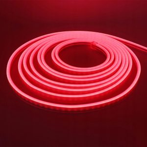 Neon LED PVC 12V IP67 6×12 co 2,5cm Czerwony 0,95m