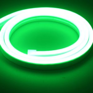 Neon LED PVC 12V IP67 6×12 co 2,5cm Zielony 0,95m