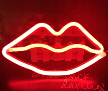 Neon LED PVC 12V IP67 8x16 co 10cm Czerwony 0,6m