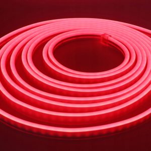 Neon LED PVC 12V IP67 8x16 co 2,5cm Czerwony 0,8m