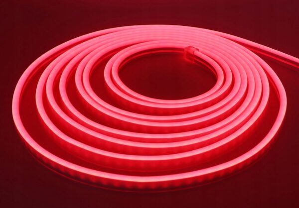 4d1cbd81e3047851647ebf3fd2122a0f Neon LED PVC 12V IP67 8x16 co 10cm Czerwony 0,9m
