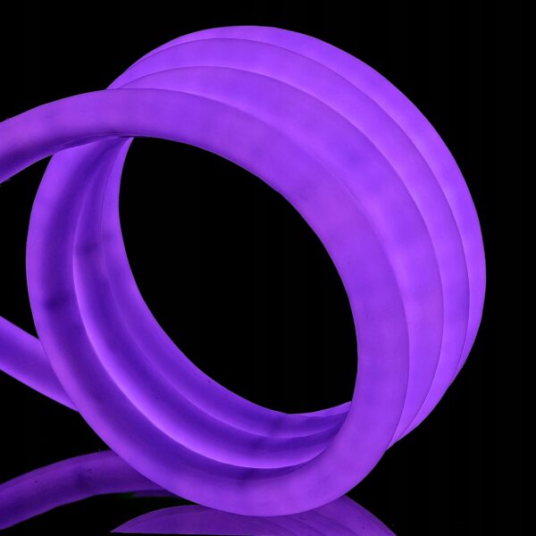 7f528d716546a539408eb372ebbd0223 Neon LED PVC 230V IP67 okrągły 16mm co 1m Fioletowy 1m