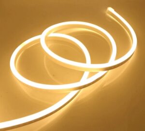 Neon LED PVC 12V IP67 6×12 co 2,5cm Ciepły 0,9m