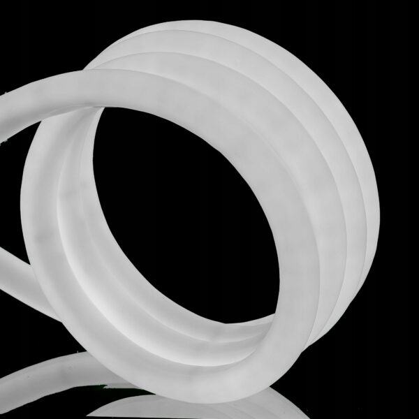 Neon LED PVC 230V IP67 okrągły 16mm co 1m Zimny 1m