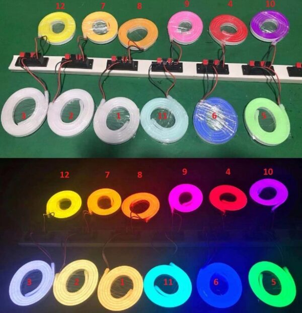 a9e40ed3efa7e598f863dd3879634d59 Neon LED Silicone 12V IP67 6×12 co 2,5cm Ice Blue 0,57m