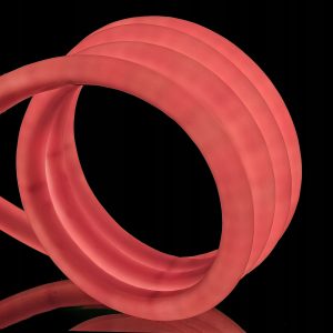 Neon LED PVC 230V IP67 okrągły 16mm co 1m Czerwony 3m