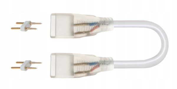 Neon LED PVC 12V IP67 8x16 co 10cm Czerwony 0,8m