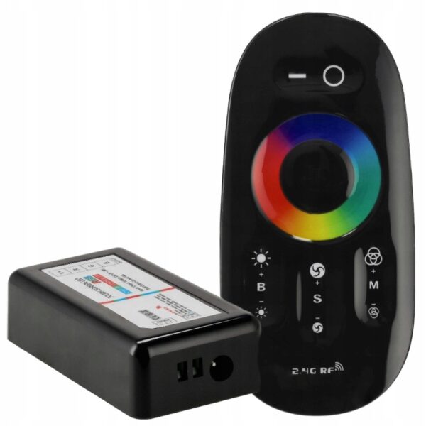 Sterownik LED RGB RF z pilotem Kontroler taśmy LED 12-24V | Bezprzewodowy