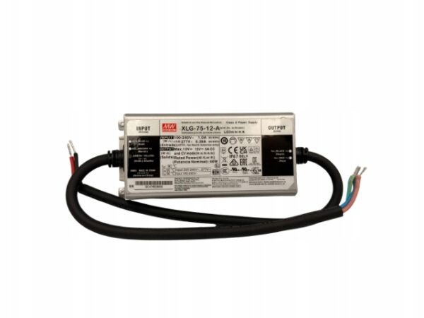 Mean Well XLG-75-12-A | Zasilacz LED CCTV 12V 5A 60W IP67 PROFESJONALNY Mean Well XLG-75-12-A | Zasilacz LED CCTV 12V 5A 60W IP67 PROFESJONALNY