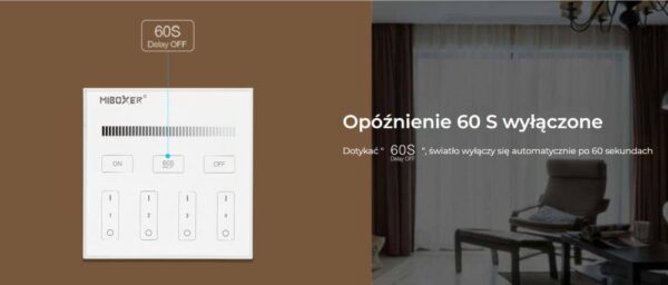 Ściemniacz dotykowy Mi-Light B1 2xAAA 4 strefy