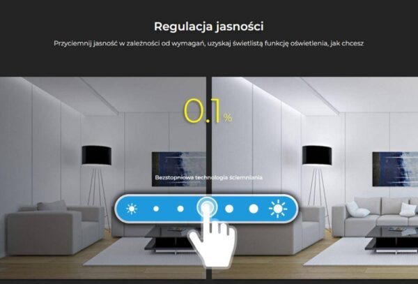 Ściemniacz dotykowy Mi-Light B1 2xAAA 4 strefy