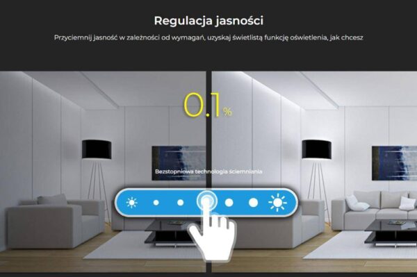 b3-bialy Sterownik dotykowy Mi-Light B3 RGB/RGBW 2xAAA 4 strefy