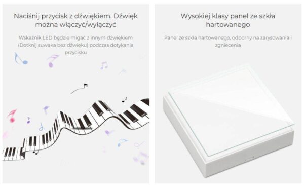 Sterownik dotykowy Mi-Light B4 RGB+CCT 2xAAA 4 strefy