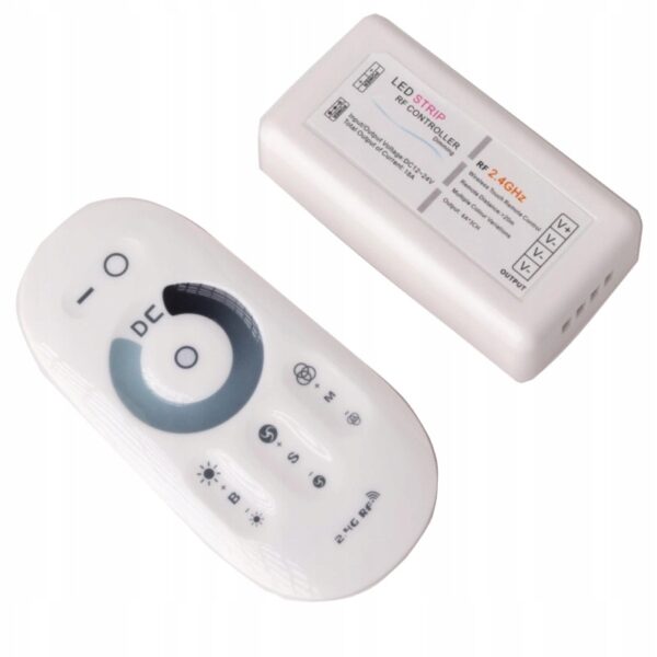 Sterownik LED MONO RF dotykowy 3x4A 144W | Pilot bezprzewodowy | 12V / 24V