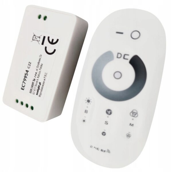 Sterownik LED MONO RF dotykowy 3x4A 144W | Pilot bezprzewodowy | 12V / 24V