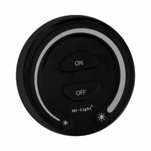 Pilot okrągły Mi-Light FUT087B Czarny Mono 1 strefa