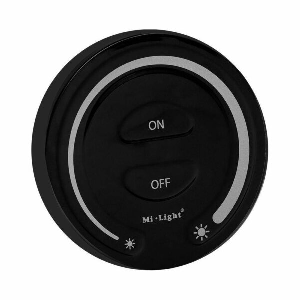 Pilot okrągły Mi-Light FUT087B Czarny Mono 1 strefa