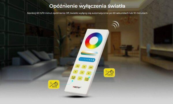 fut088-bialy Pilot Mi-Light FUT088 RGB/RGBW/CCT 1 strefa