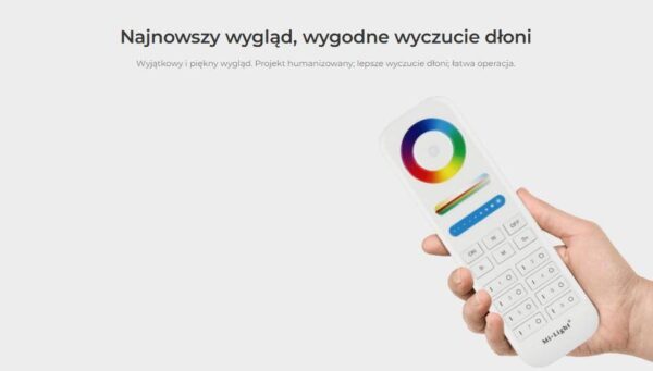 fut089b-czarny Pilot Mi-Light FUT089B Czarny RGB/CCT 8 stref