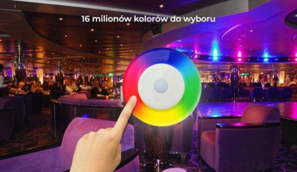 fut096-bialy Pilot Mi-Light FUT096B Czarny RGB/RGBW 4 strefy