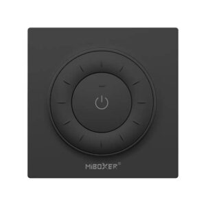 Przycisk kwadratowy z pokrętłem Mi-Light K3B czarny Mono/CCT