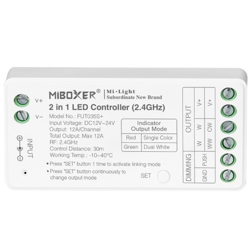 milight-fut035s-plus Sterownik LED Mi-Light FUT035S+ 2w1 Mono/CCT