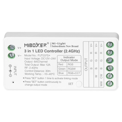 Sterownik LED Mi-Light FUT037S+ 3w1 RGB/RGBW/CCT