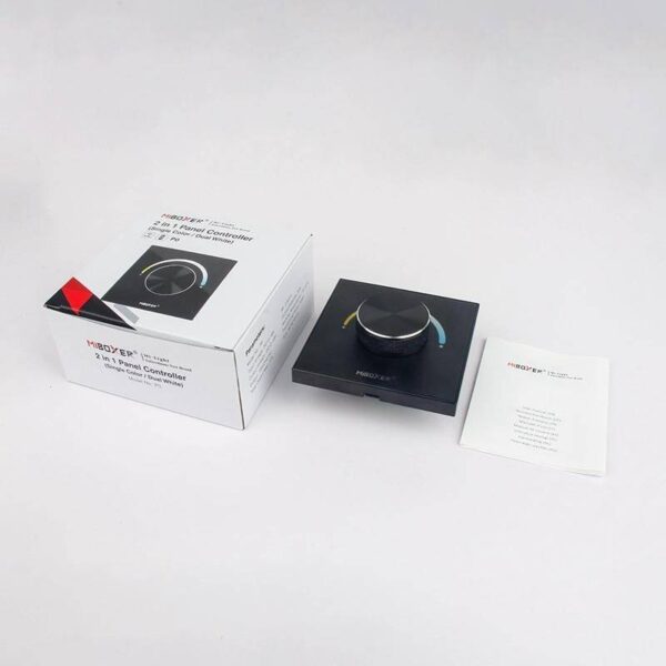 Sterownik LED CCT z pokrętłem Mi-Light P0B Czarny 12V-48V 12A